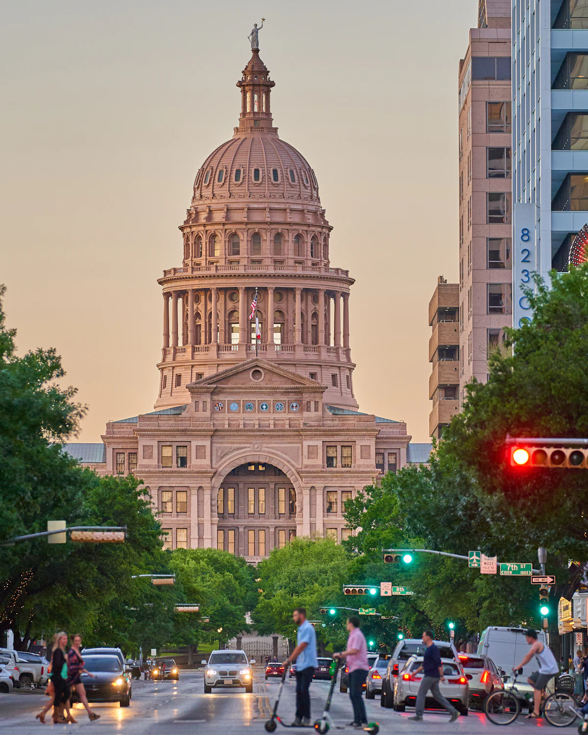 Congress Avenue and the Texas State Capitol, Austin