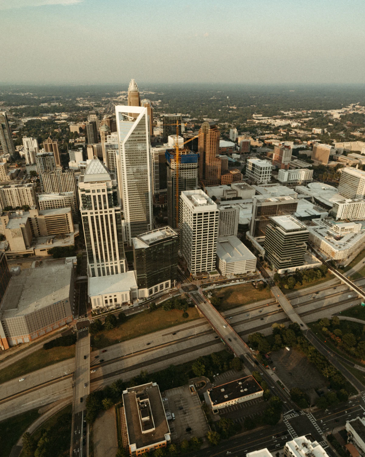 Uptown Charlotte from above