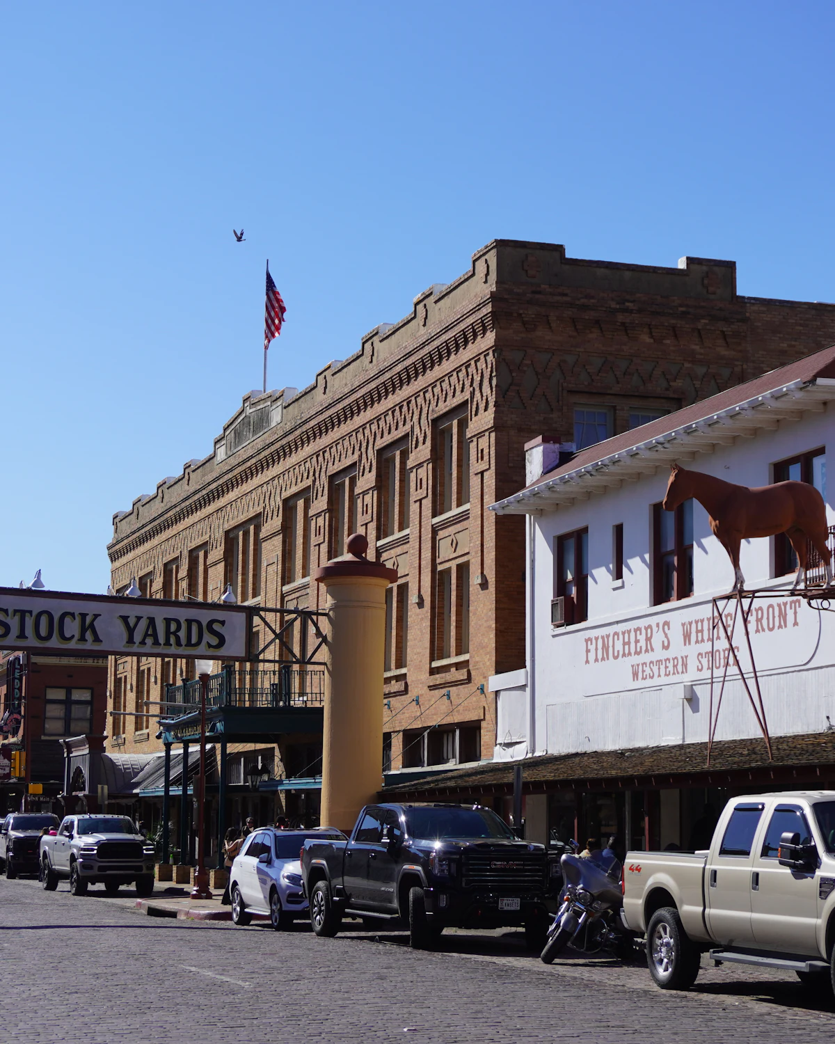 Exchange Avenue in the Fort Worth Stockyards