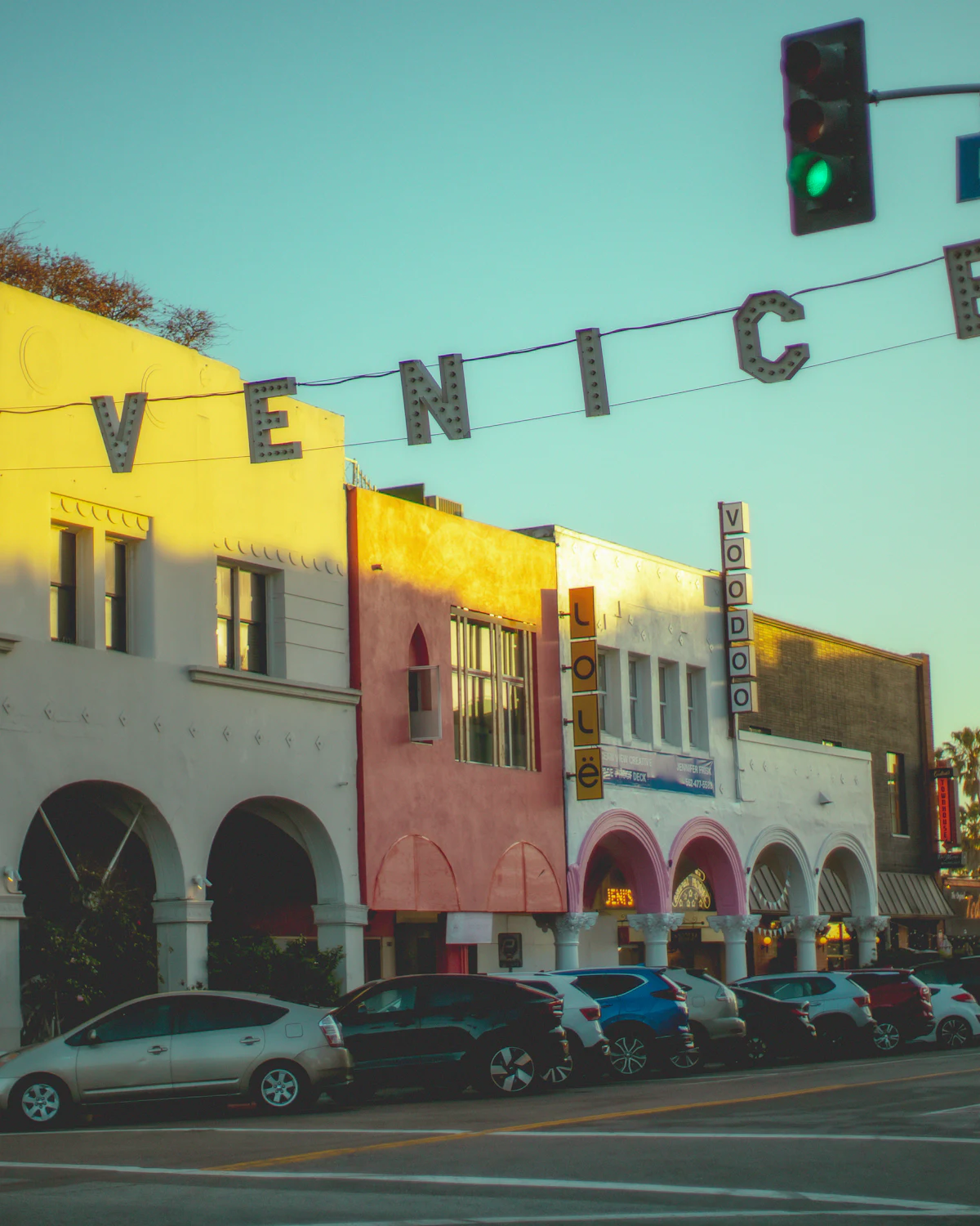 Venice sign over Windward Avenue, Los Angeles